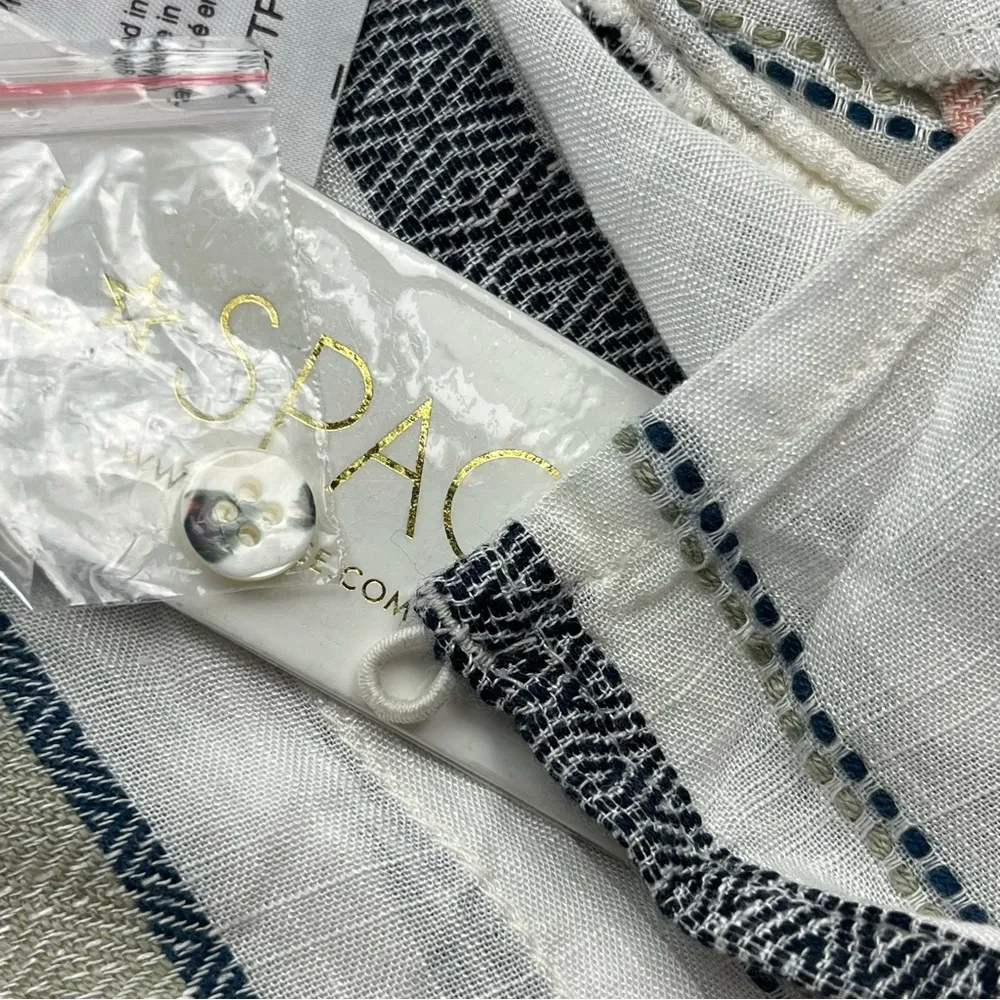 L*Space Daydream Tunic Swim Cover Womens Size XS Striped Viscose Long Sleeve NEW - Image 15