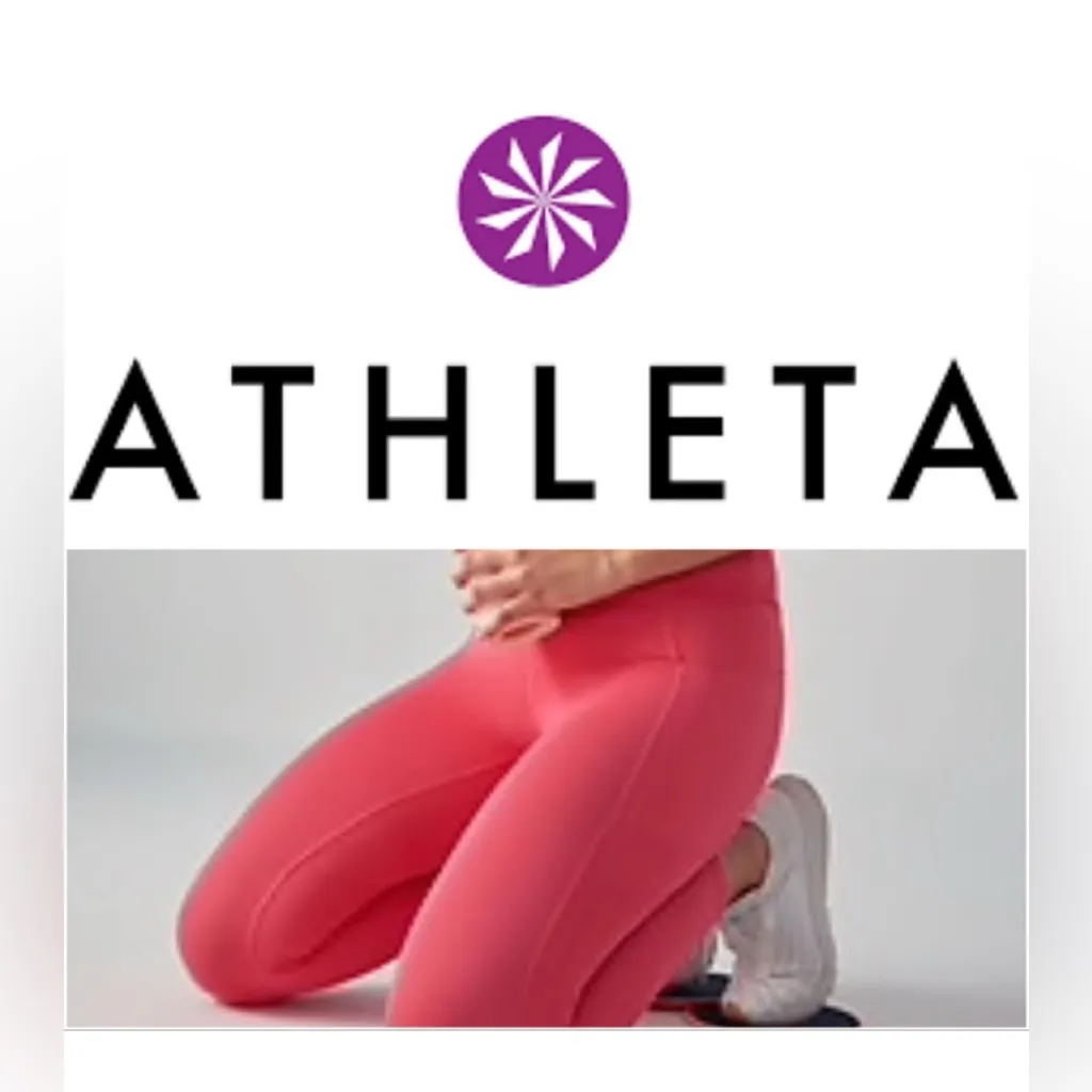 Athleta New Transcend 7/8 Tight Coral Petal Pocket Coral Pink Size XL - Image 2