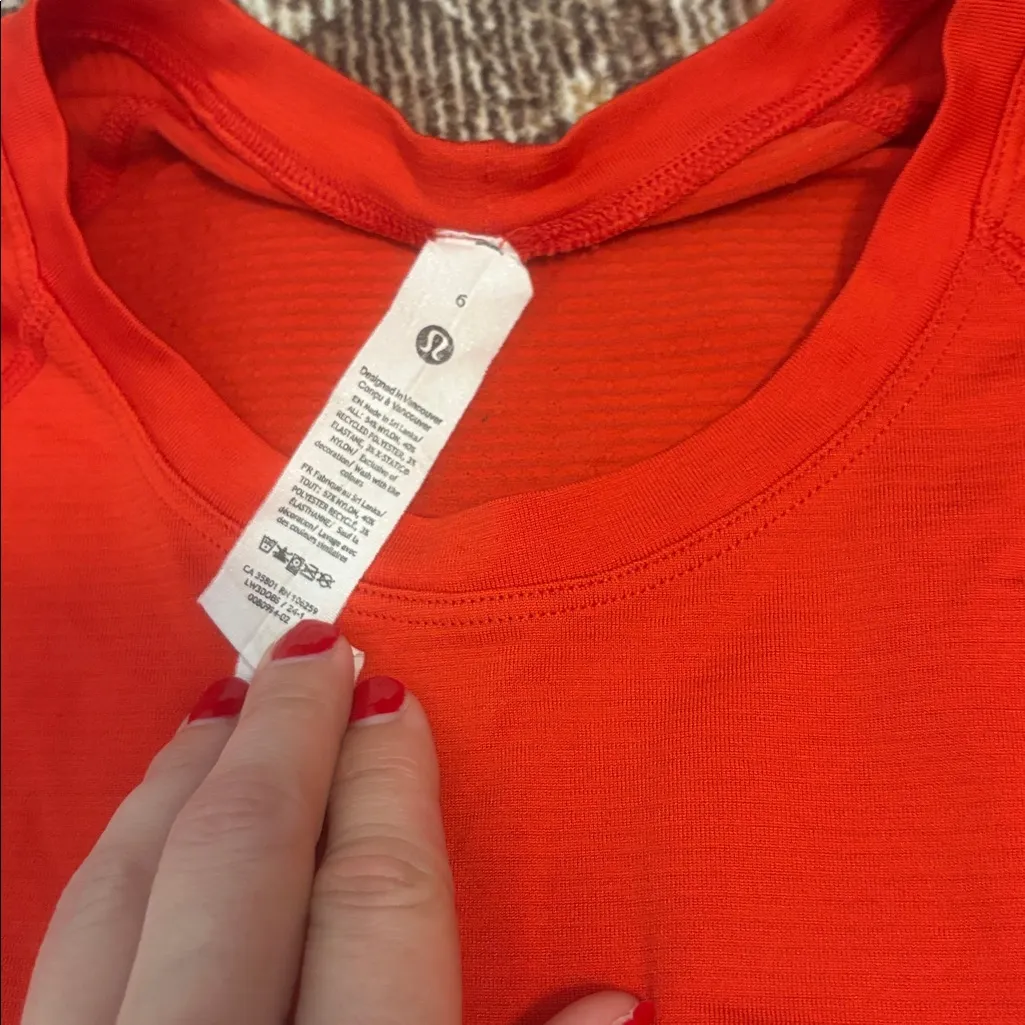 Women's Red Swiftly Long Sleeve Top - Image 2