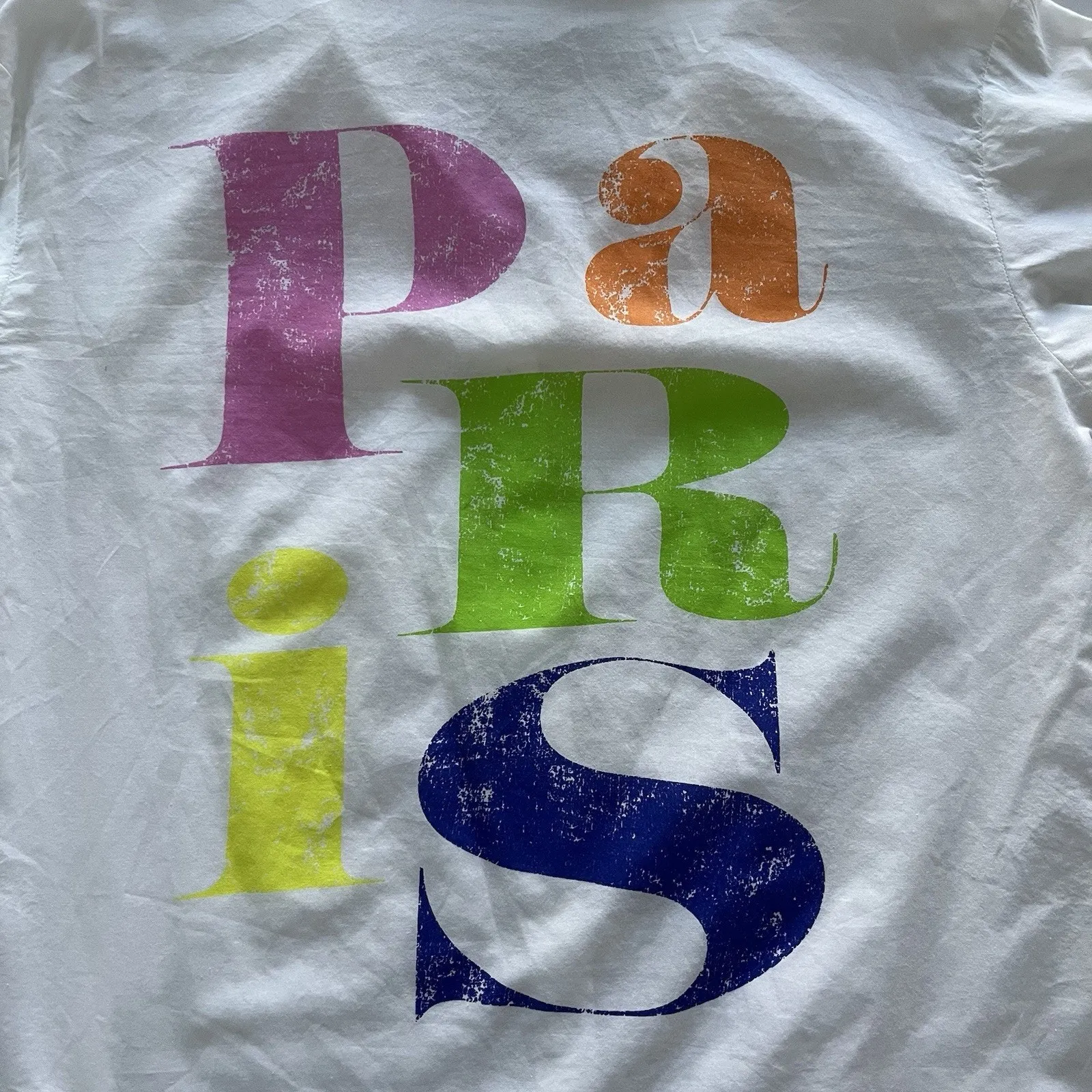 Anthro Sundry Paris shirt White button down Sz Small Preppy chic street wear - Image 6