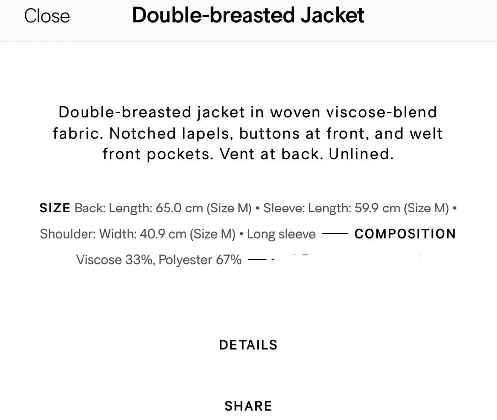 H&M New Blazer - Image 3