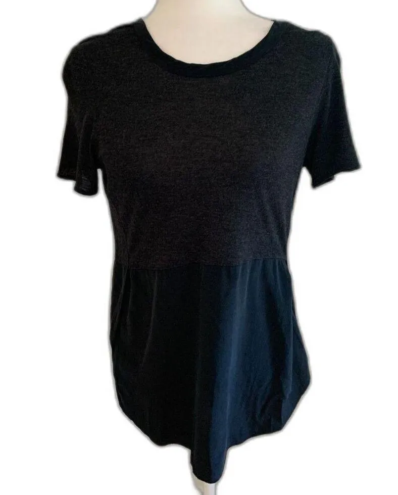 Aritzia | Wilfred with Silk Capucine Black Short Sleeve Tee Size XS - Image 4