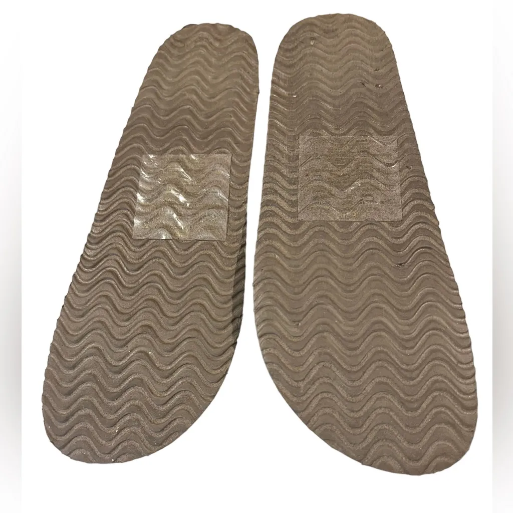 Aerie Light‎ Blue Velour Double Strap Slides Women’s Size 8 - Image 6