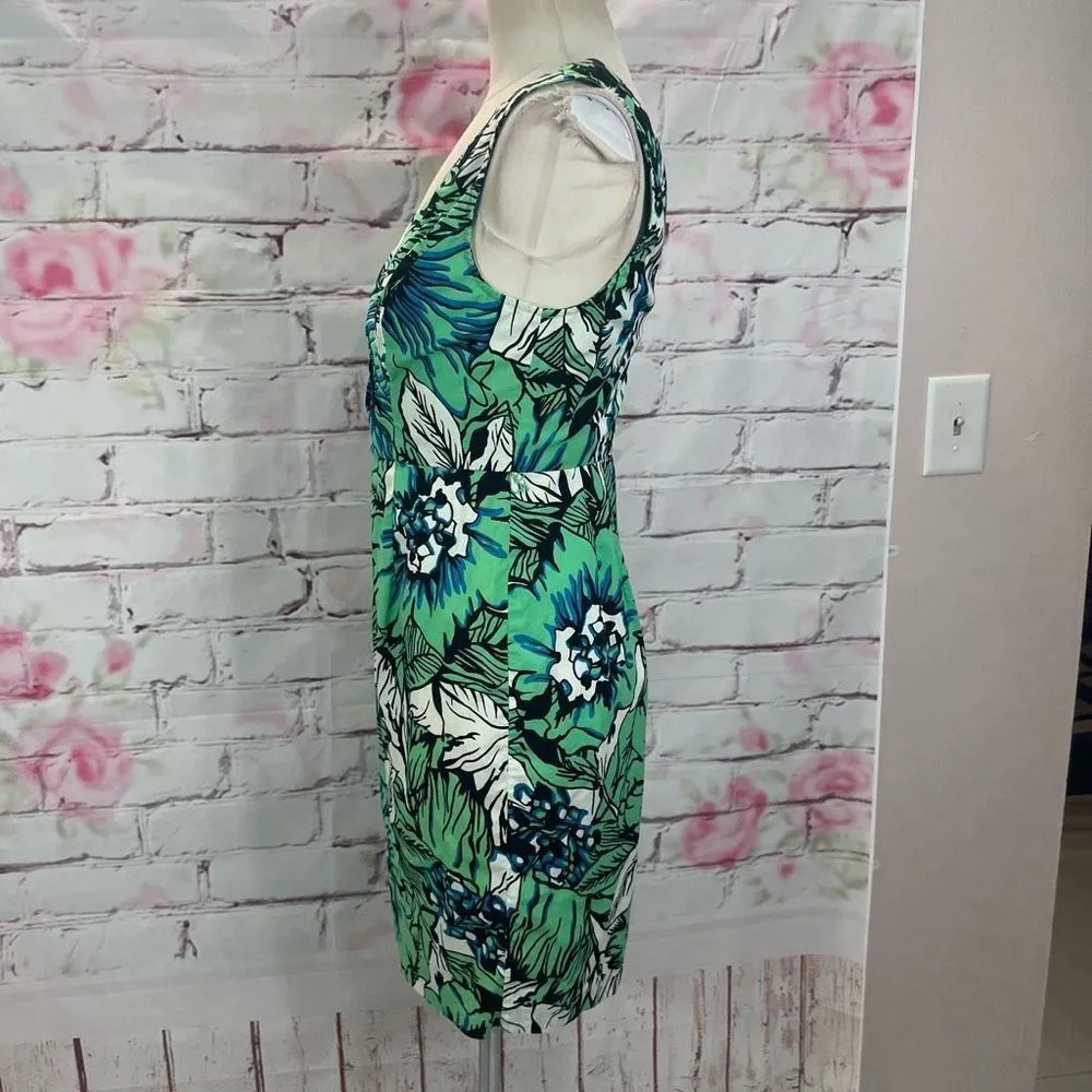 Tracy Reese Women's Sleeveless Floral Sheath Dress In Green 6 - Image 8