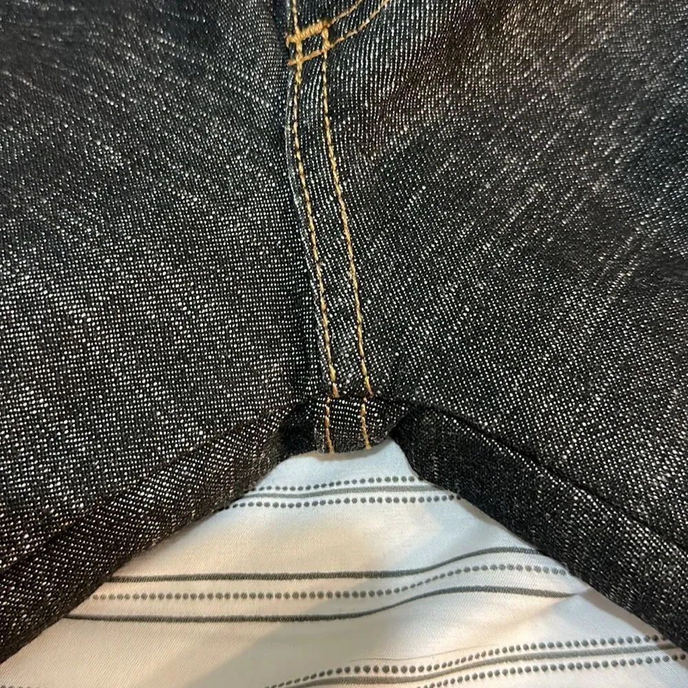 Frankie B Denim Black Bootcut Size 6 Made in USA 28X34 inches. New Black - Image 9