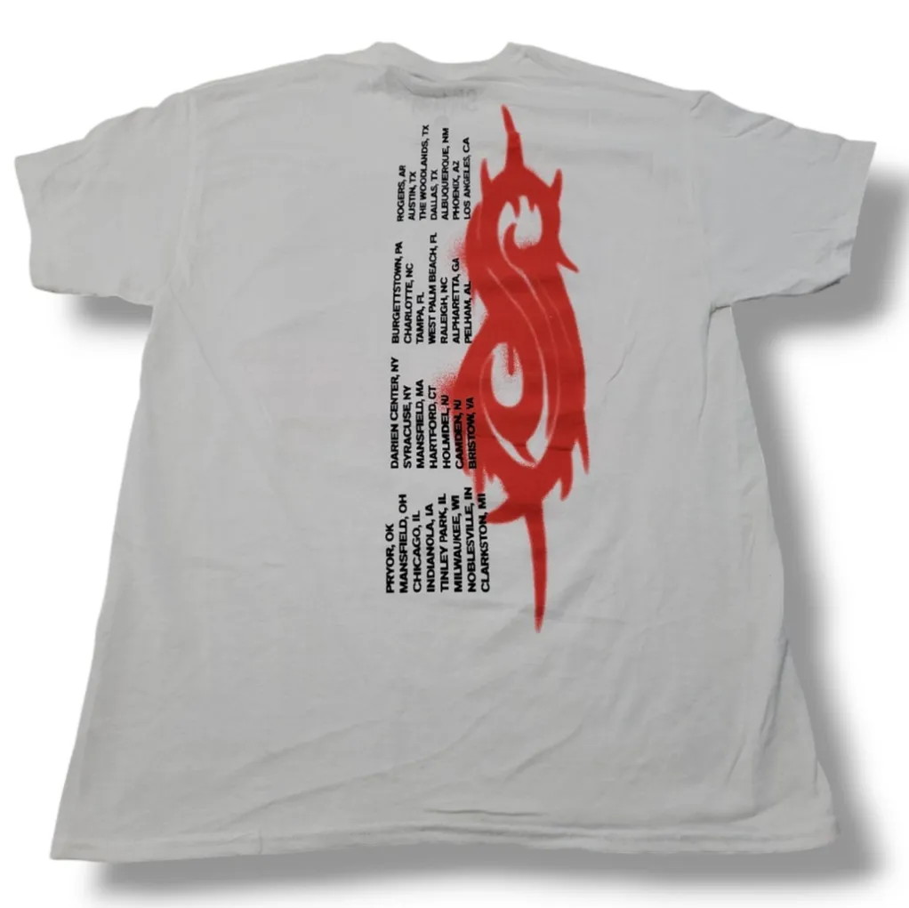 New Slipknot Shirt Size Large Slipknot Tour 2021 Graphic Print T-Shirt Band Tee By Bravado Unisex  - Image 5