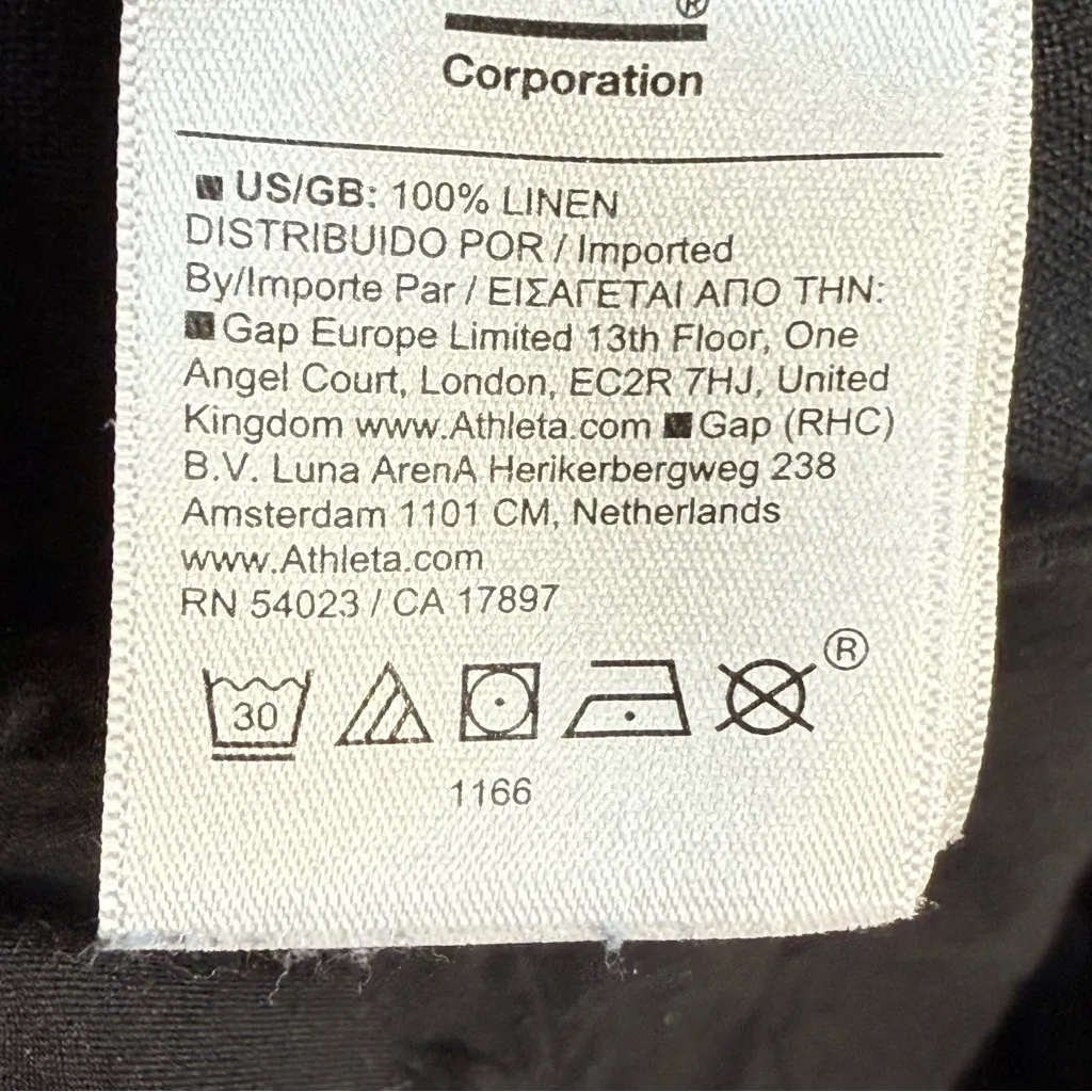 Athleta Retreat Linen HR wide leg pants SZ:MP - Image 11