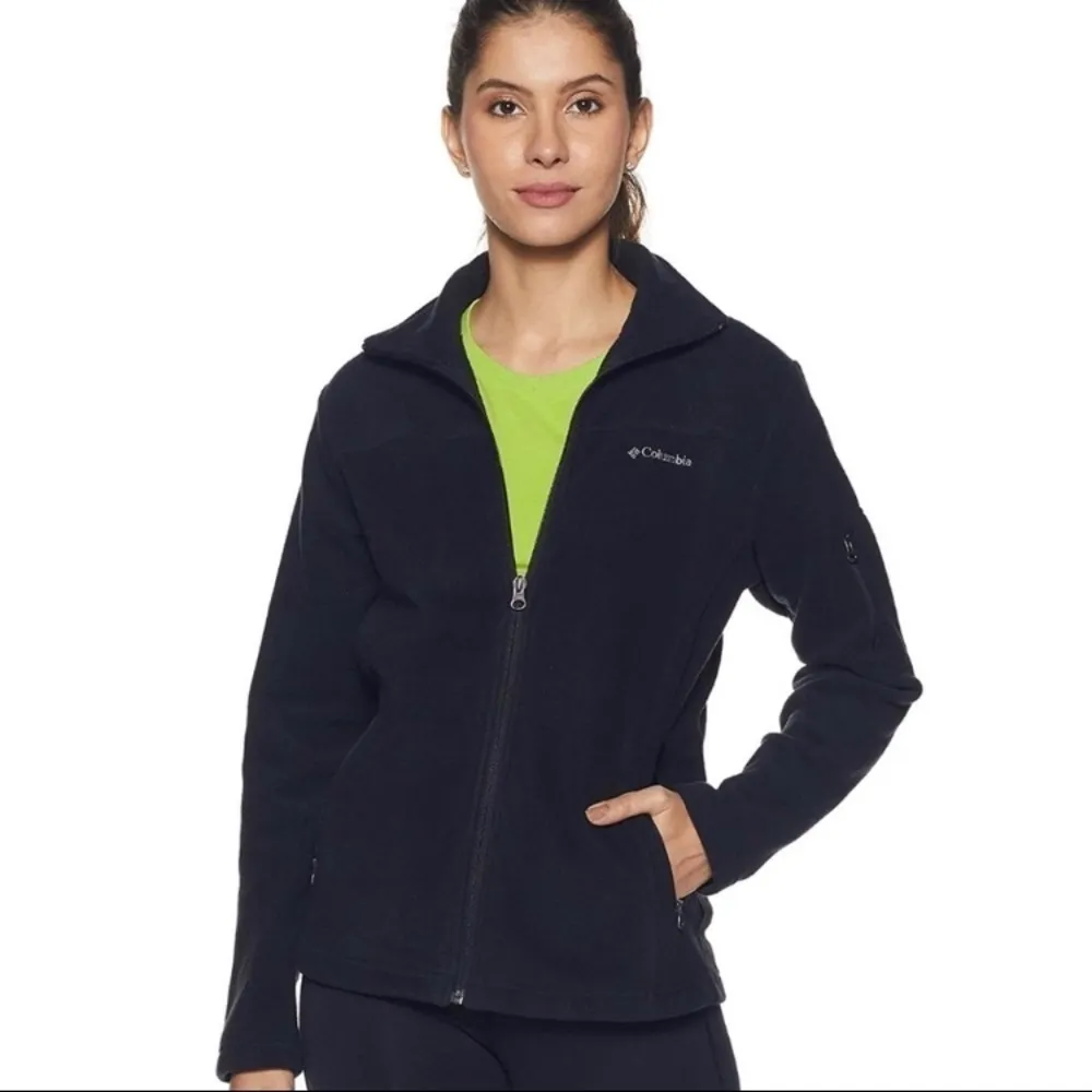 Columbia fast trek ll black fleece‎ jacket size small - Image 2