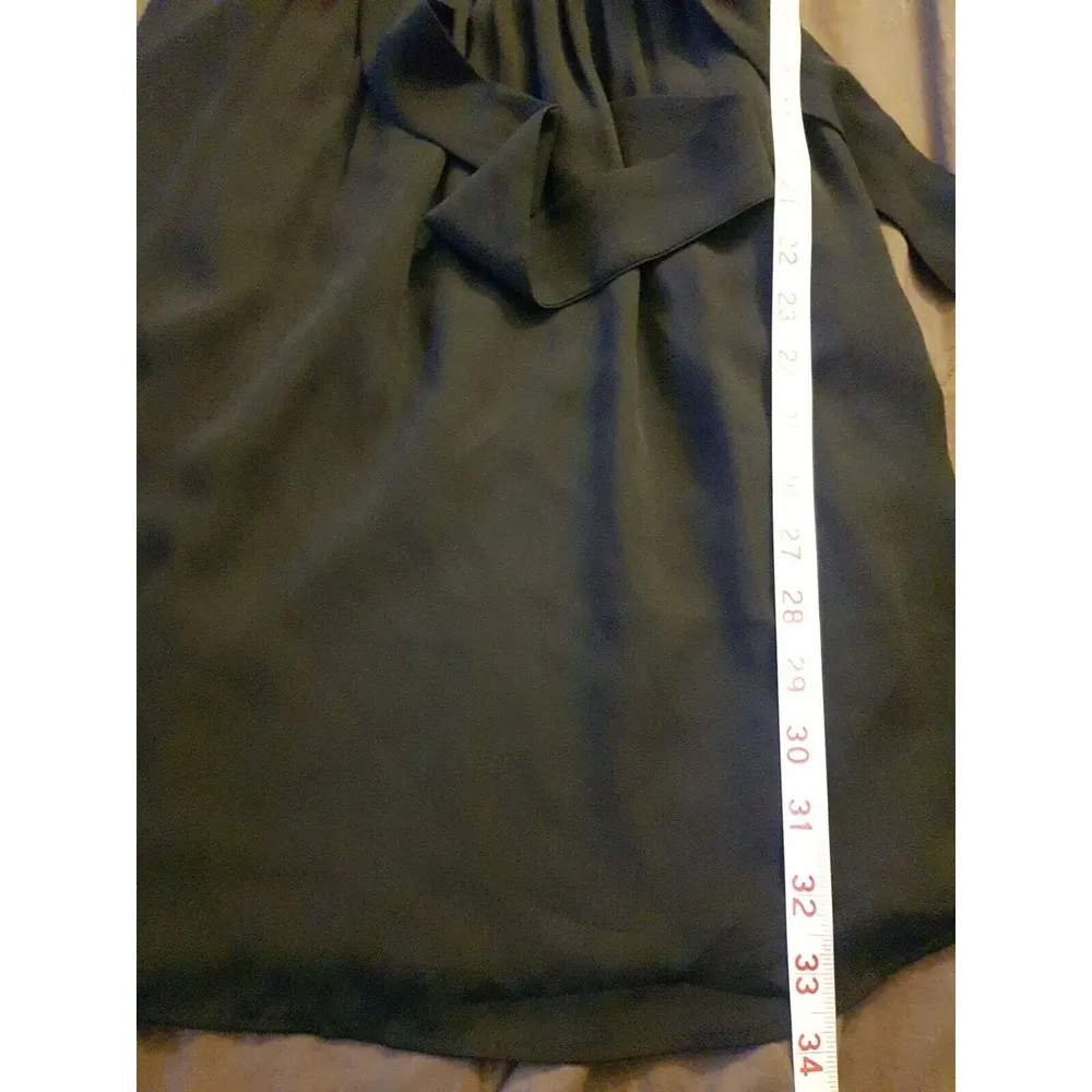 Daniel Rainn DR2 Dress Womens Short Sleeve Black Tied Pleated Evening Night Out - Image 12