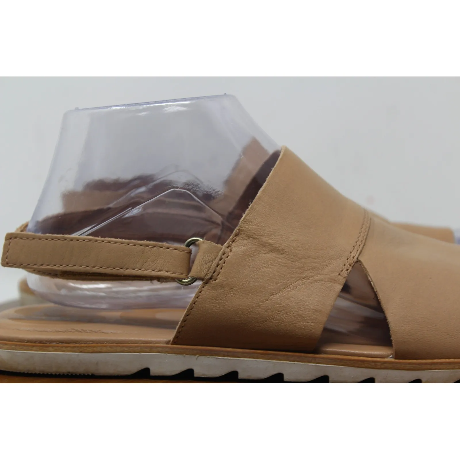 Sorel Womens Ella II NL4663-246‎ Tan Leather Slingback Sandals Size 9 - Image 3