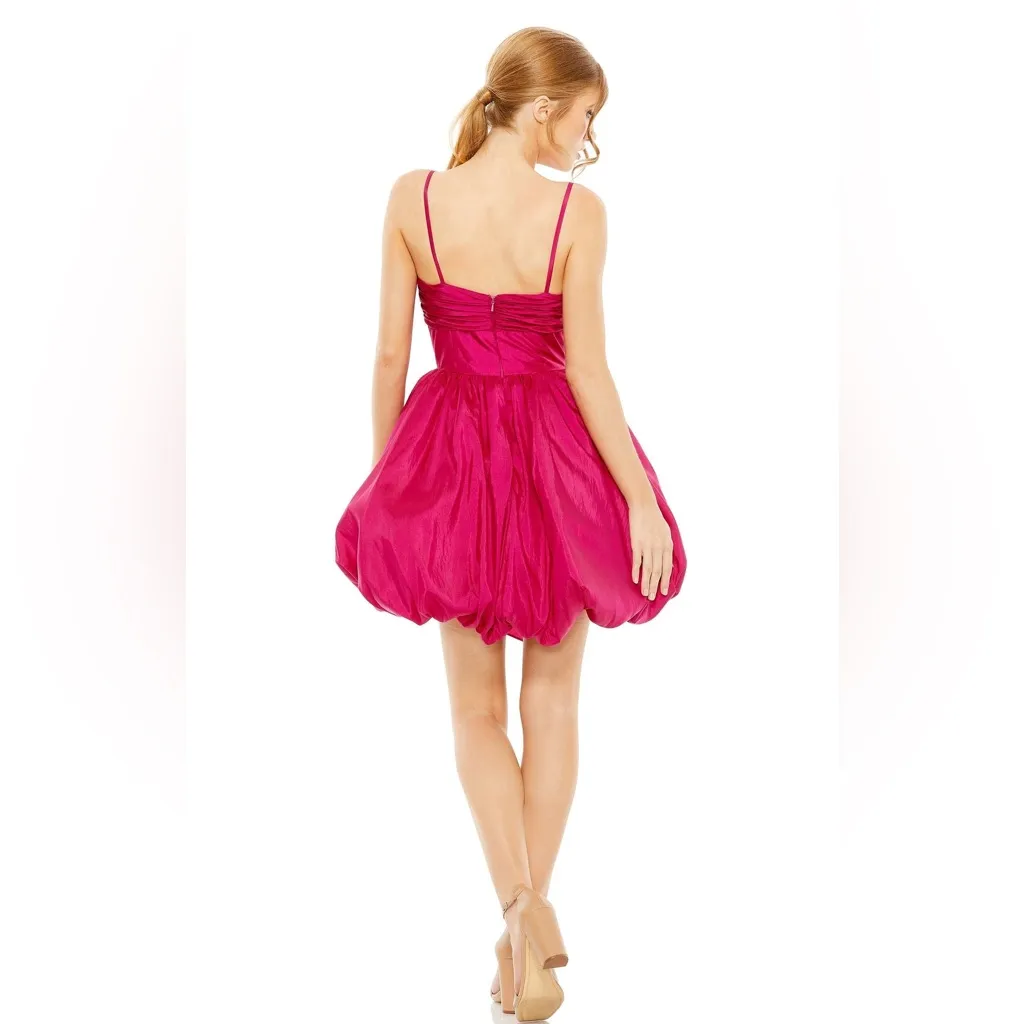 Mac Duggal A-Line Bow Bubble Mini Dress - Image 3