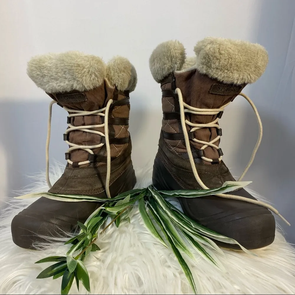SNOW BOOTS FUR LINED GOOD PRE-owned Condition Size 8 1/2 Refer to pics - Image 4