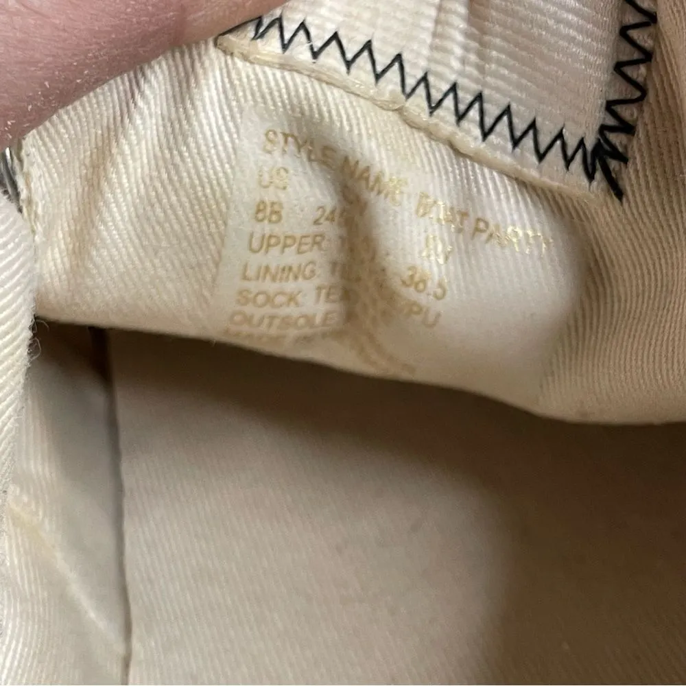 Kate Spade Lace Up Espadrille Sneakers Boat Party Parchment Beige Canvas- Size 8 - Image 8