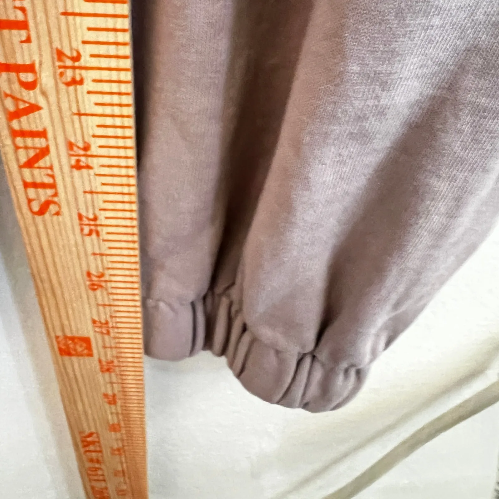 Brandy Melville Sweatpants Mauve Womens One Size Jogger Elastic Athleisure - Image 10