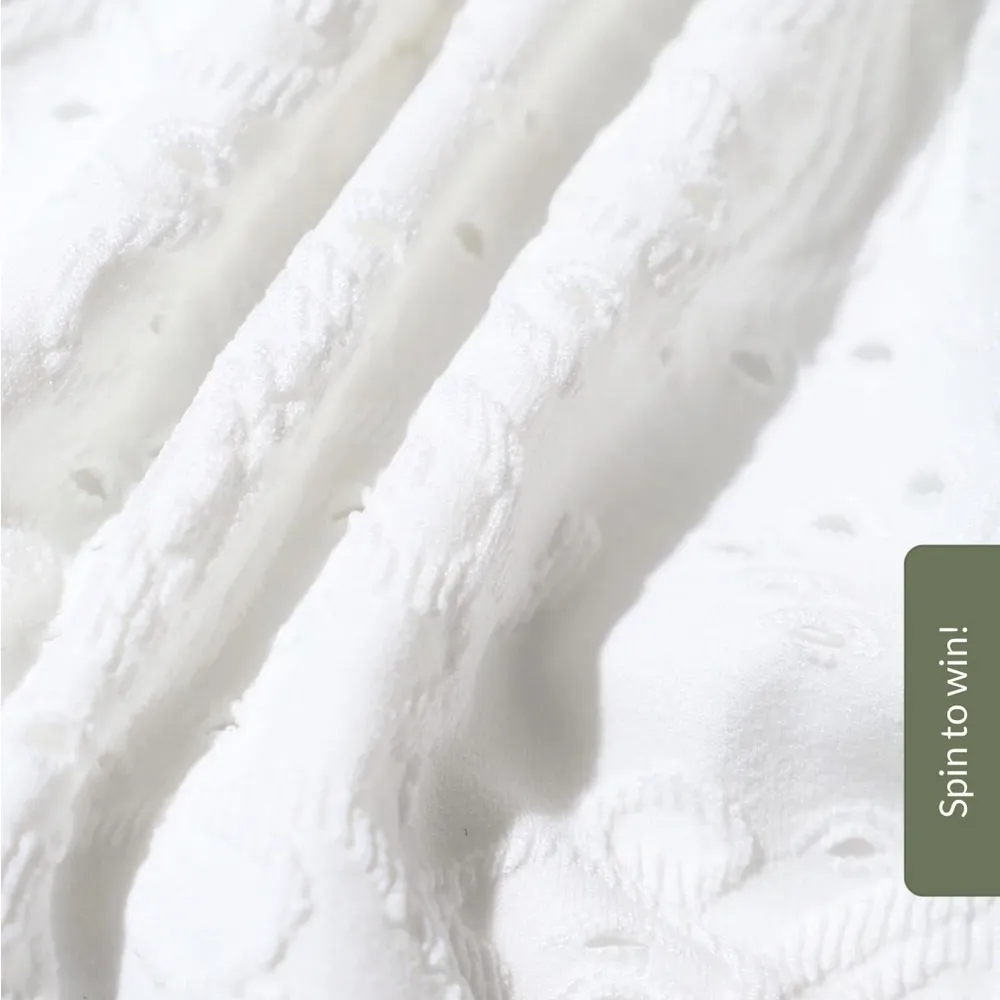 Berlook Textured Twist Bralette Bikini Top and Textured Tie Bikini Bottom 22 White Size M - Image 13