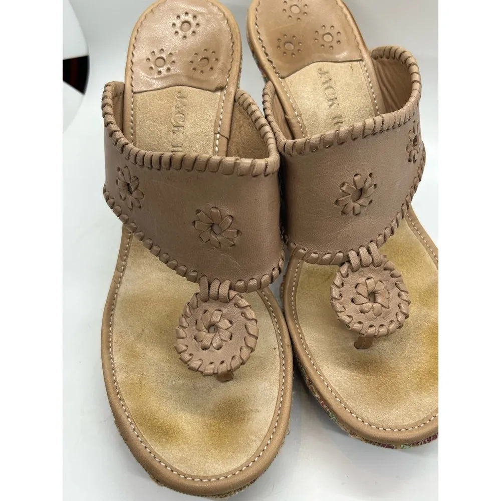 Jack Rogers Women’s Marbella Rainbow Wedge Sandal Size 8.5 - Image 8