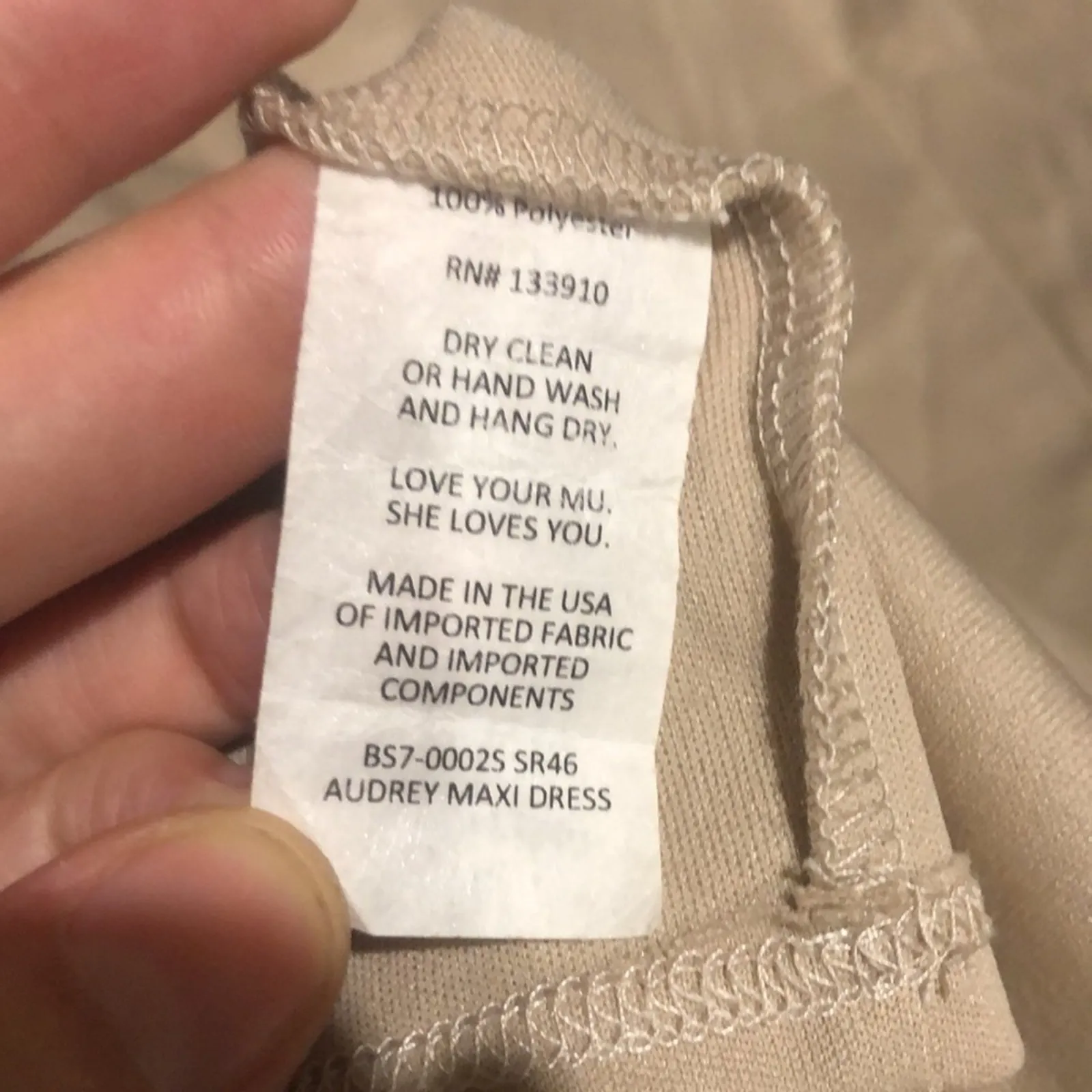 Show Me Your Mumu SMYM Audrey maxi dress - Show Me the Ring crisp tan NEW XS - Image 5