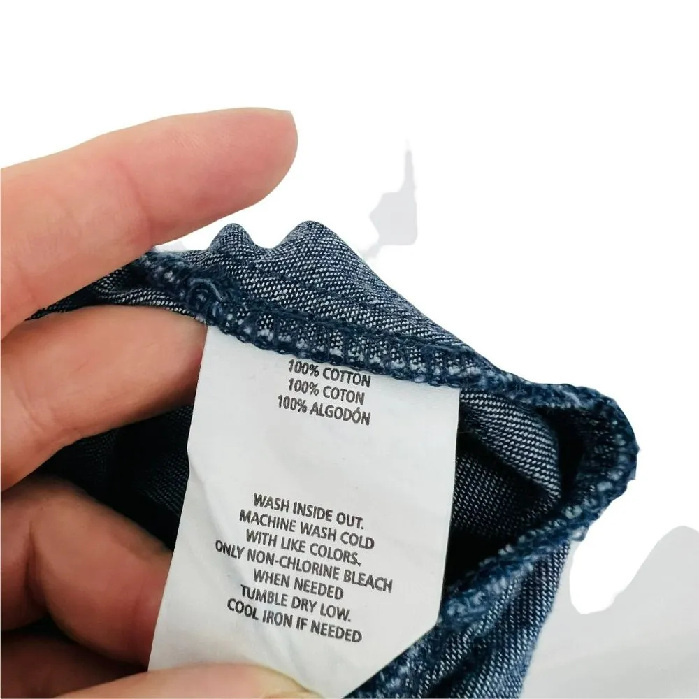 O’Neill Leyna Denim Long Sleeve Shorts Romper Womens Medium - Image 10