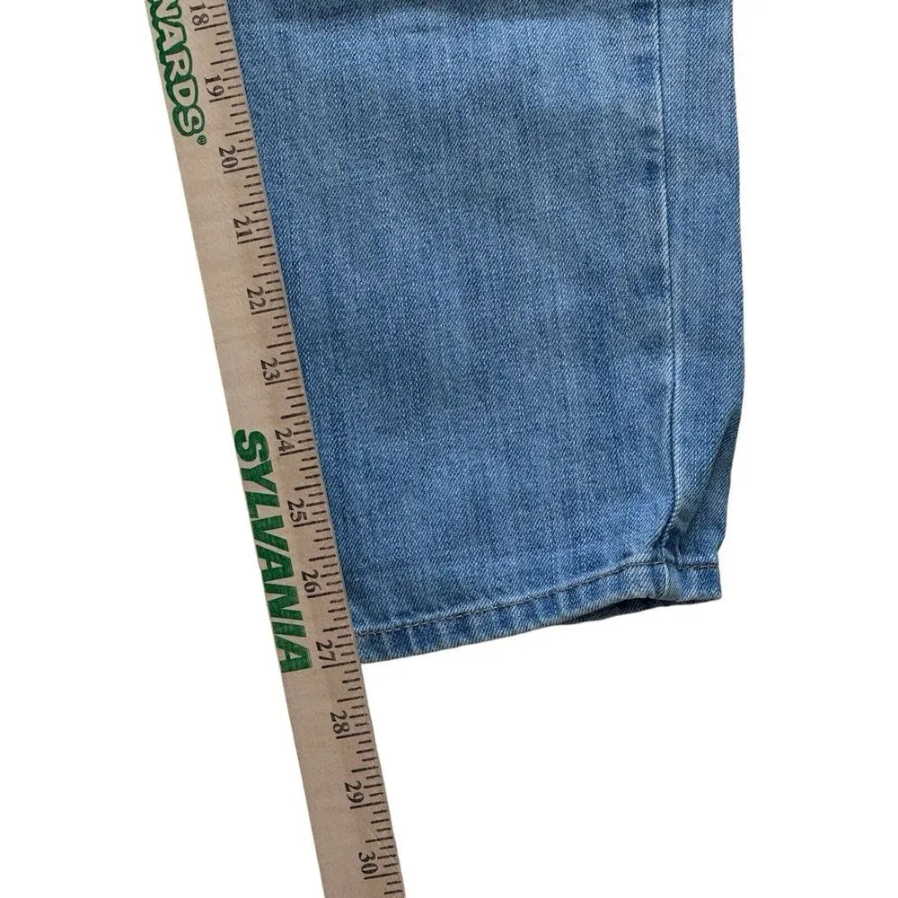 Flying Monkey Platinum Women Distressed Ripped Jeans Size 27 Light Wash Mid Rise - Image 11