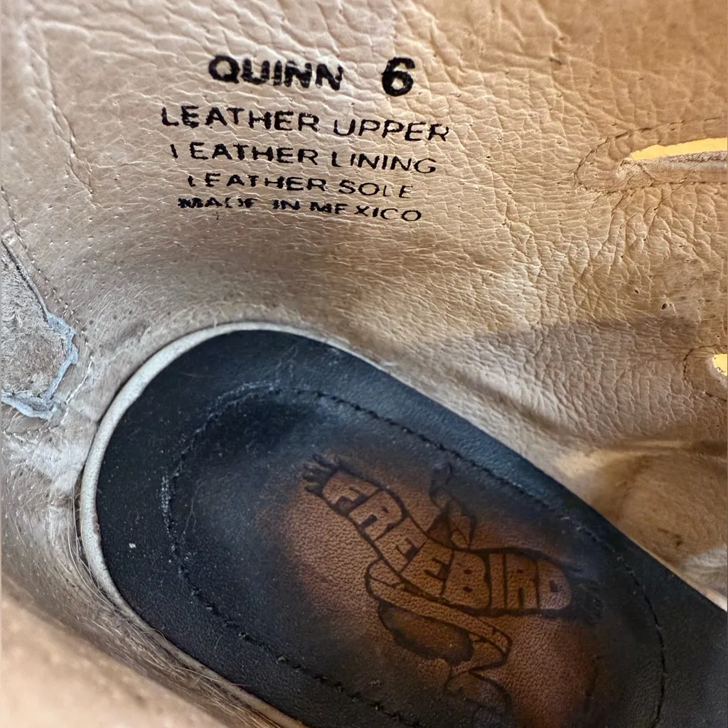 Freebird Quinn Open Toe Strappy Buckles Cream Sandal Booties Size 6 - Image 10