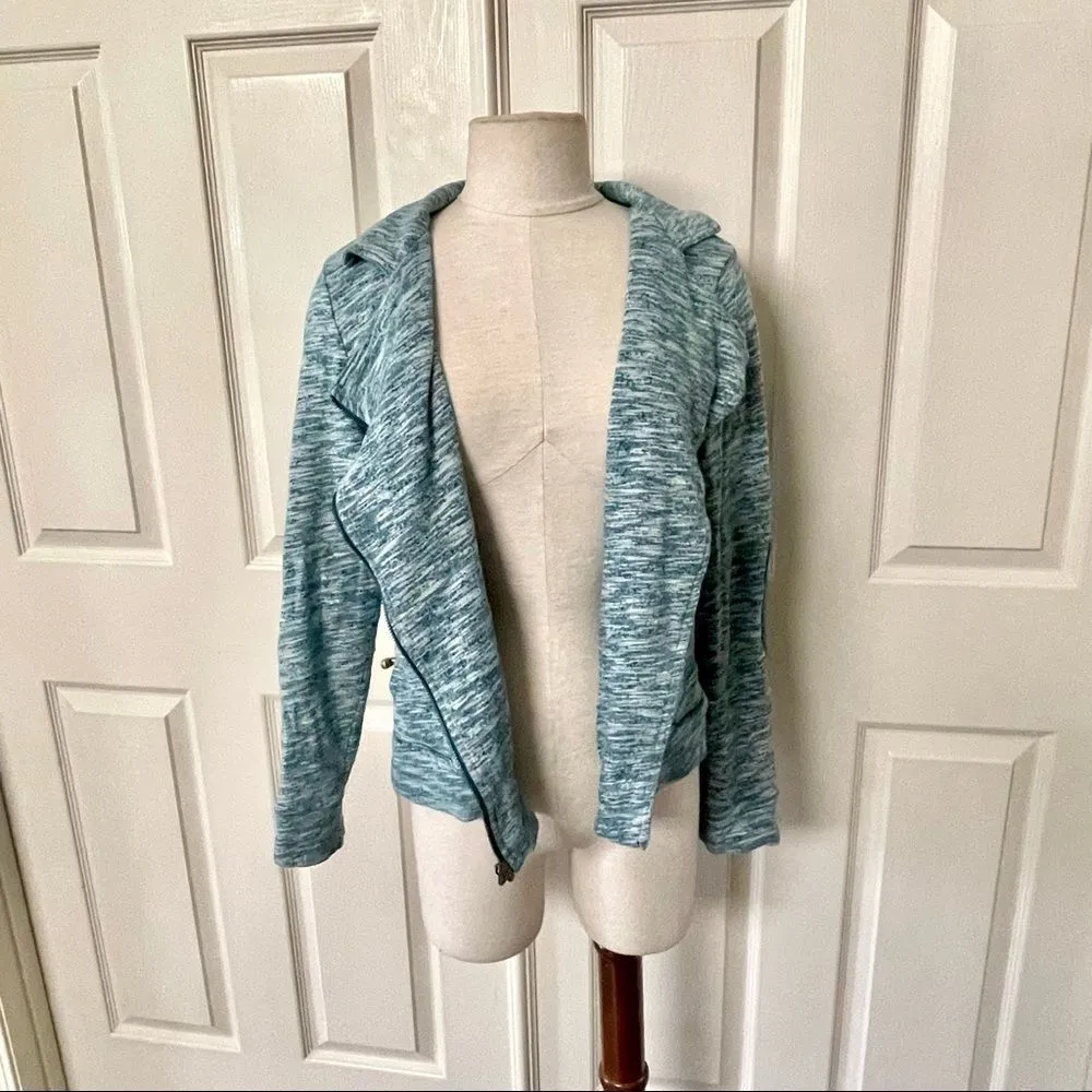 Lucy blue zipper jacket elbow patch sleeves Size undefined - Image 2