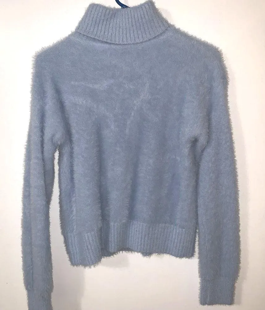 SheIn Fuzzy Blue Turtleneck  - Image 2