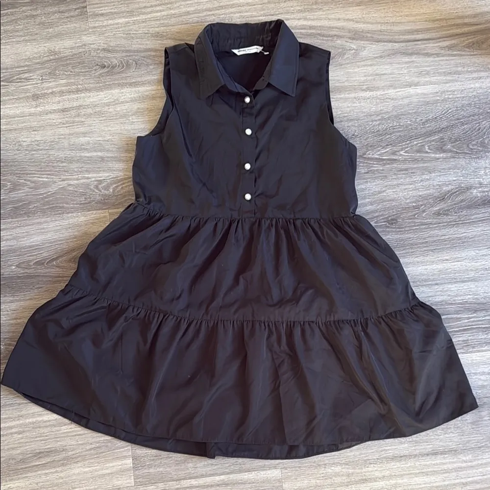 Amanda Uprichard X Revolve Black Sleeveless Dress Medium - Image 2