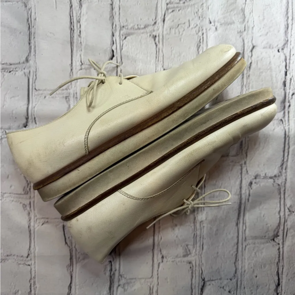 Tod’s Womens Derby Shoes Oxford Size 40 Leather Preppy Office Work Minimalist - Image 13