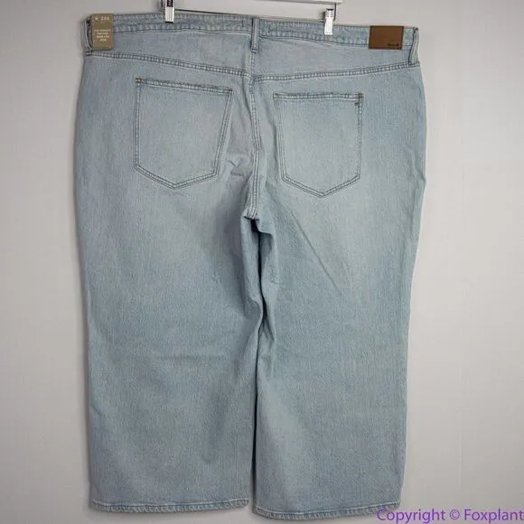 NEW Madewell Plus‎ Perfect Vintage Wide-Leg Crop Jean in Edmunds Wash, 28W - Image 9