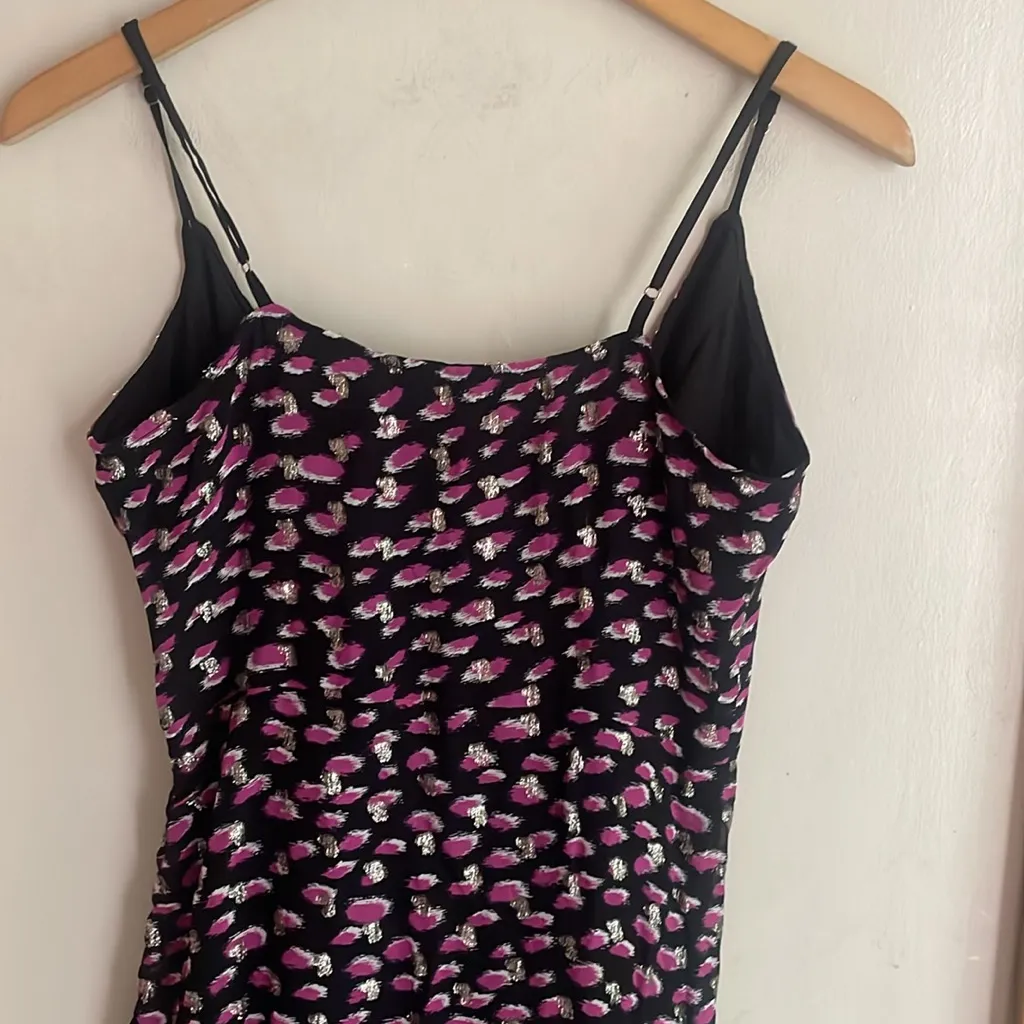 KARINA GRIMALDI Marissa Print Dress in Purple Metallic - Image 10