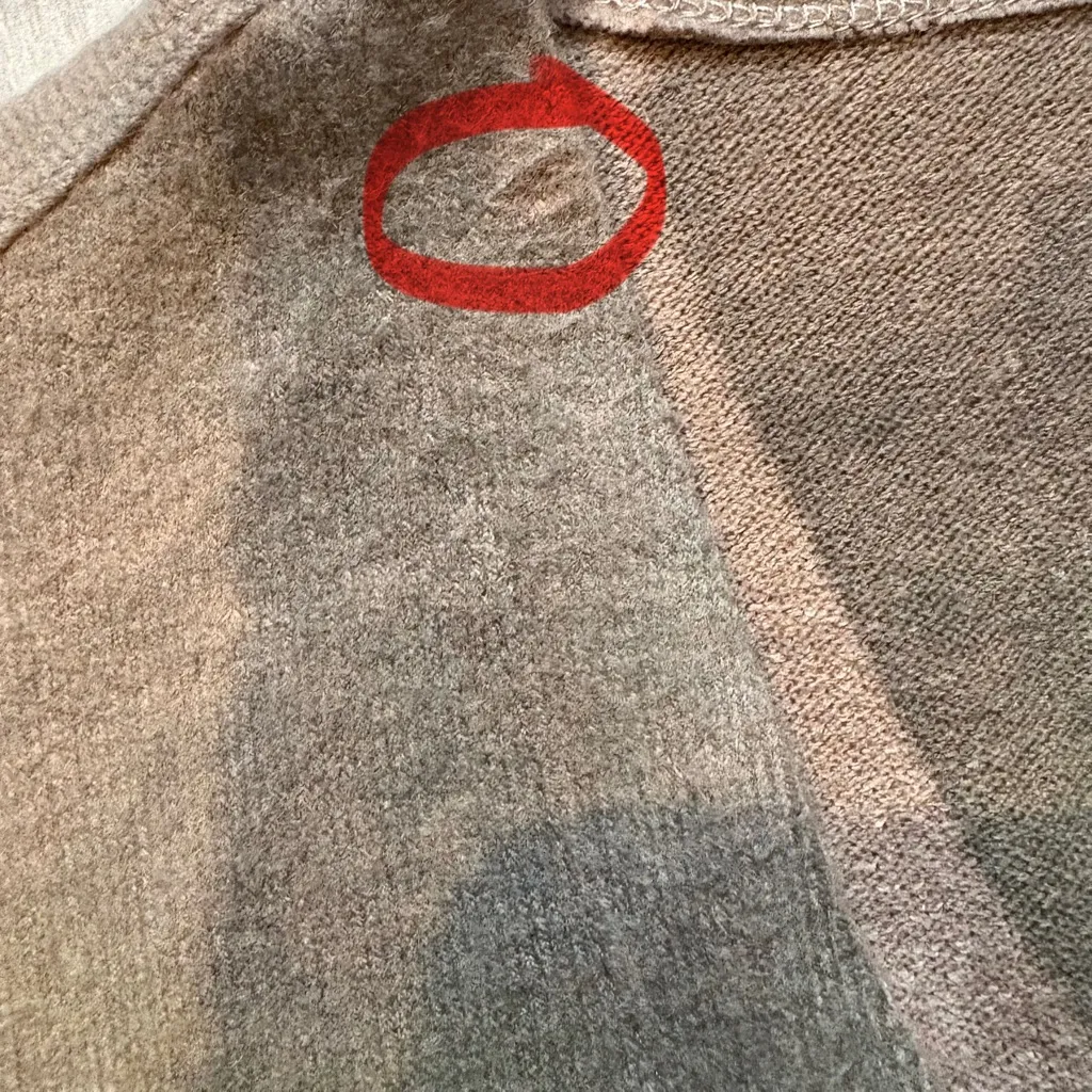 John Mark Art Print Long Line Open Front Cardigan, Sz S - Image 16