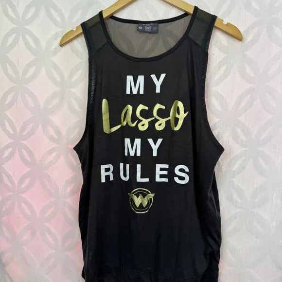 Her Universe Wonder Woman My Lasso My‎ Rules Tank Top Size L - Image 5