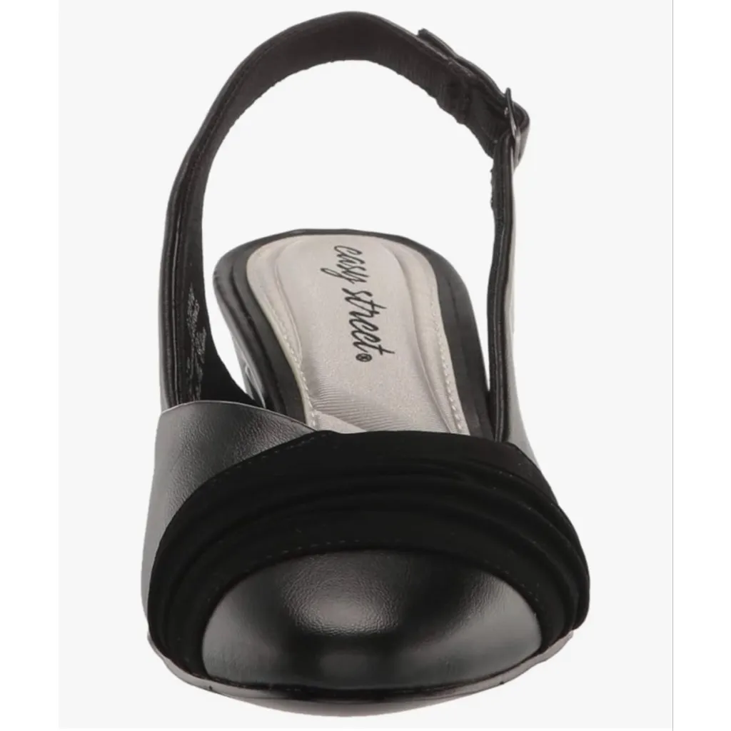 Easy Street NEW Black  Bates Slingback Pump 8 - Image 2