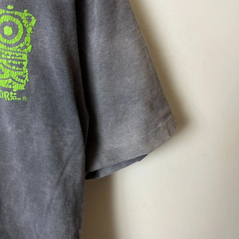 Vintage 90s Off Shore Surf T Shirt Womens Large L USA Beach Single Stitch Solid Gray - Image 9