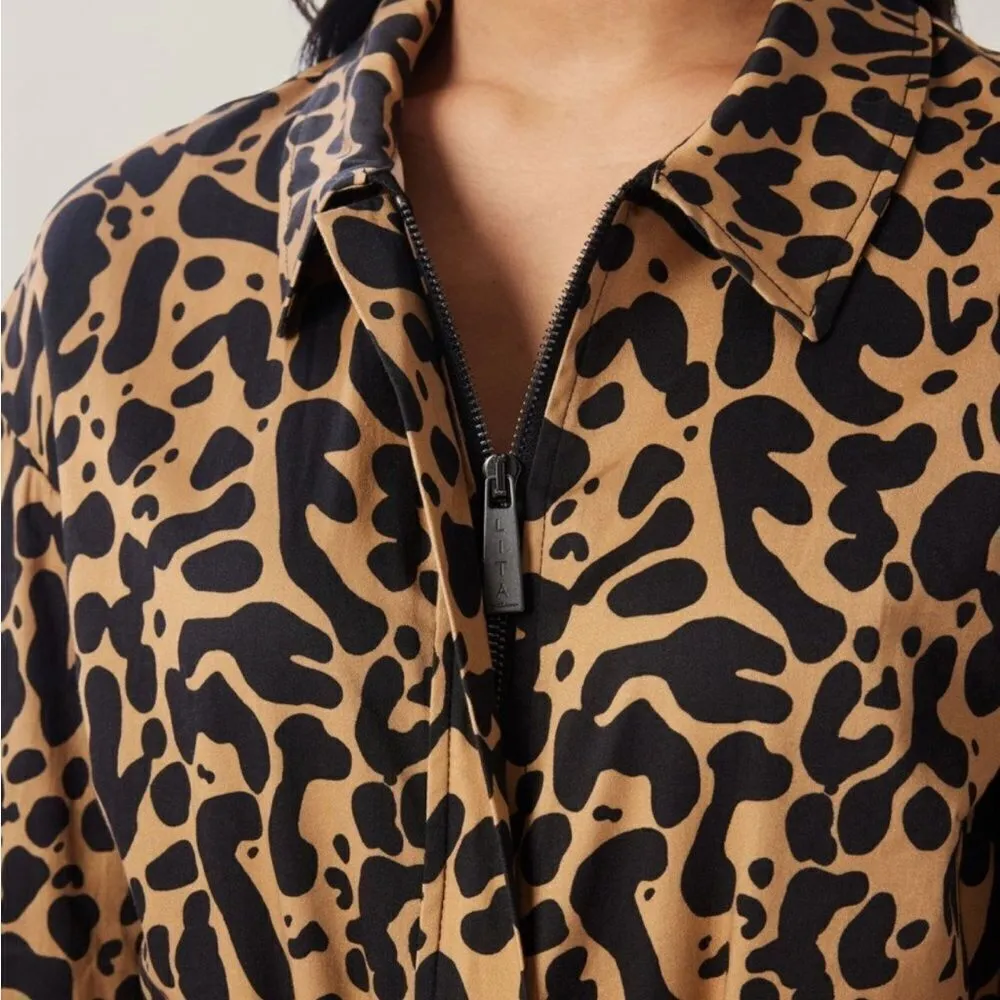 LITA by Ciara X Revolve Born Free Jumpsuit In Printed‎ Organic Cotton Sz S NWOT - Image 4