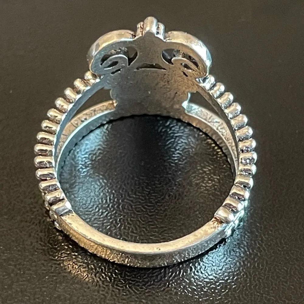 Turquoise stone crown ring size 7.5 - Image 4