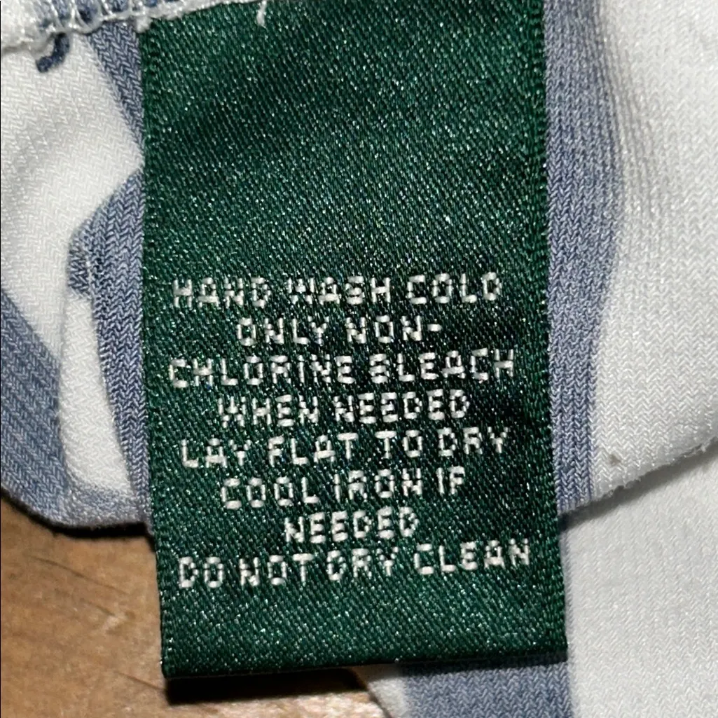 Ralph Lauren Navy and Cream Striped Mini  Dress Size 2 - Image 3