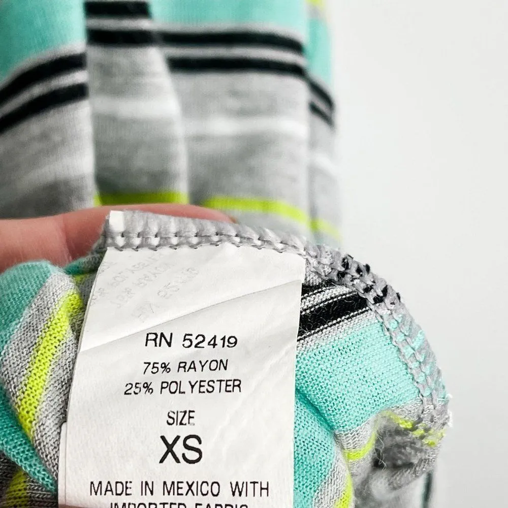 Trina Turk Reaction Athletic Racerback Colorful Striped Tank Top - Image 6