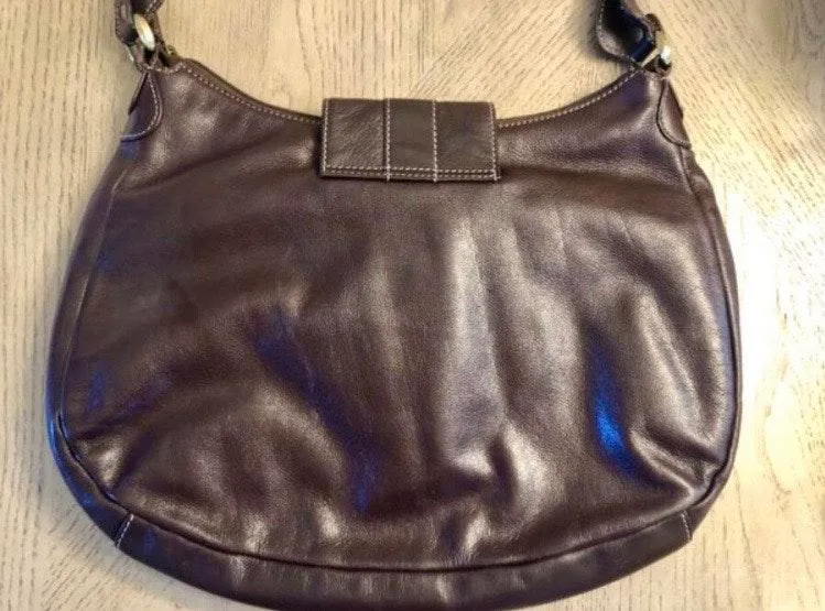 Gorgeous  brown leather bag. Sz 14.5x12 - Image 3