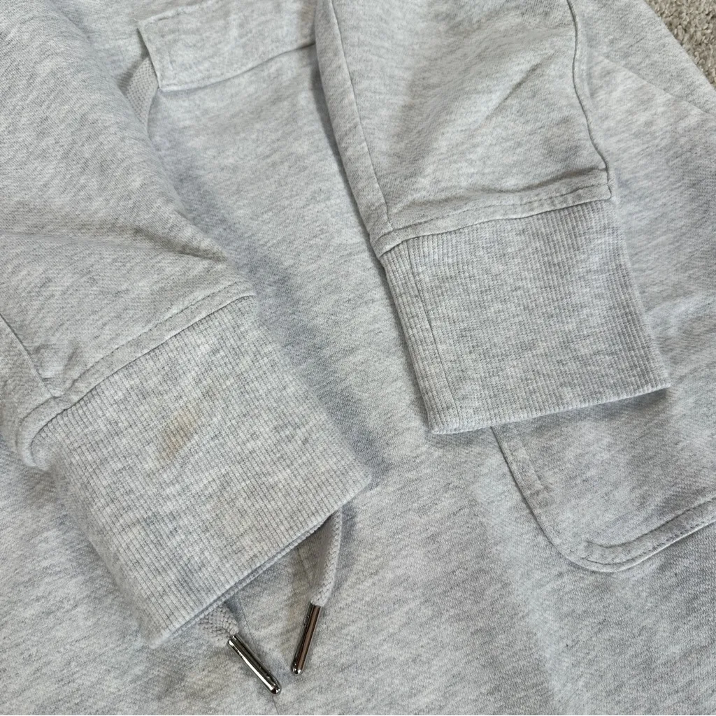 Athleta Women’s Farallon Heather Dress Longsleeve Drawstring in Heather Gray M - Image 11