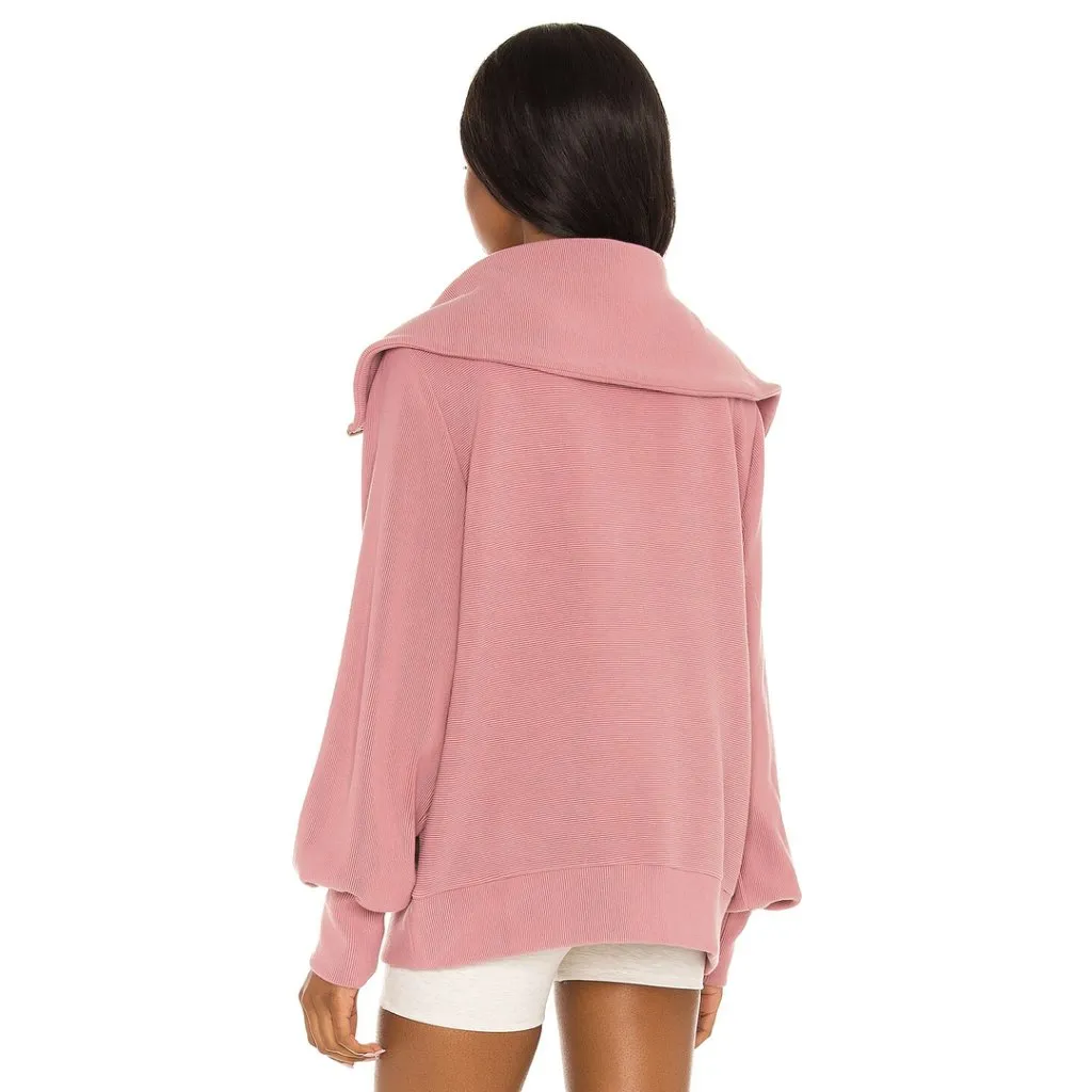 VARLEY Vine Ottoman Half Zip Pullover in Nostalgia Rose Size Small - Image 15