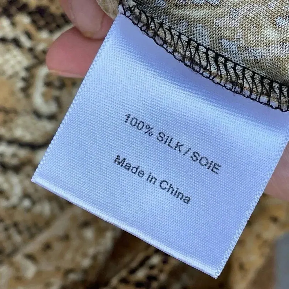 TORY BURCH Snake Print Silk Short Sleeve Dress size small - Image 11