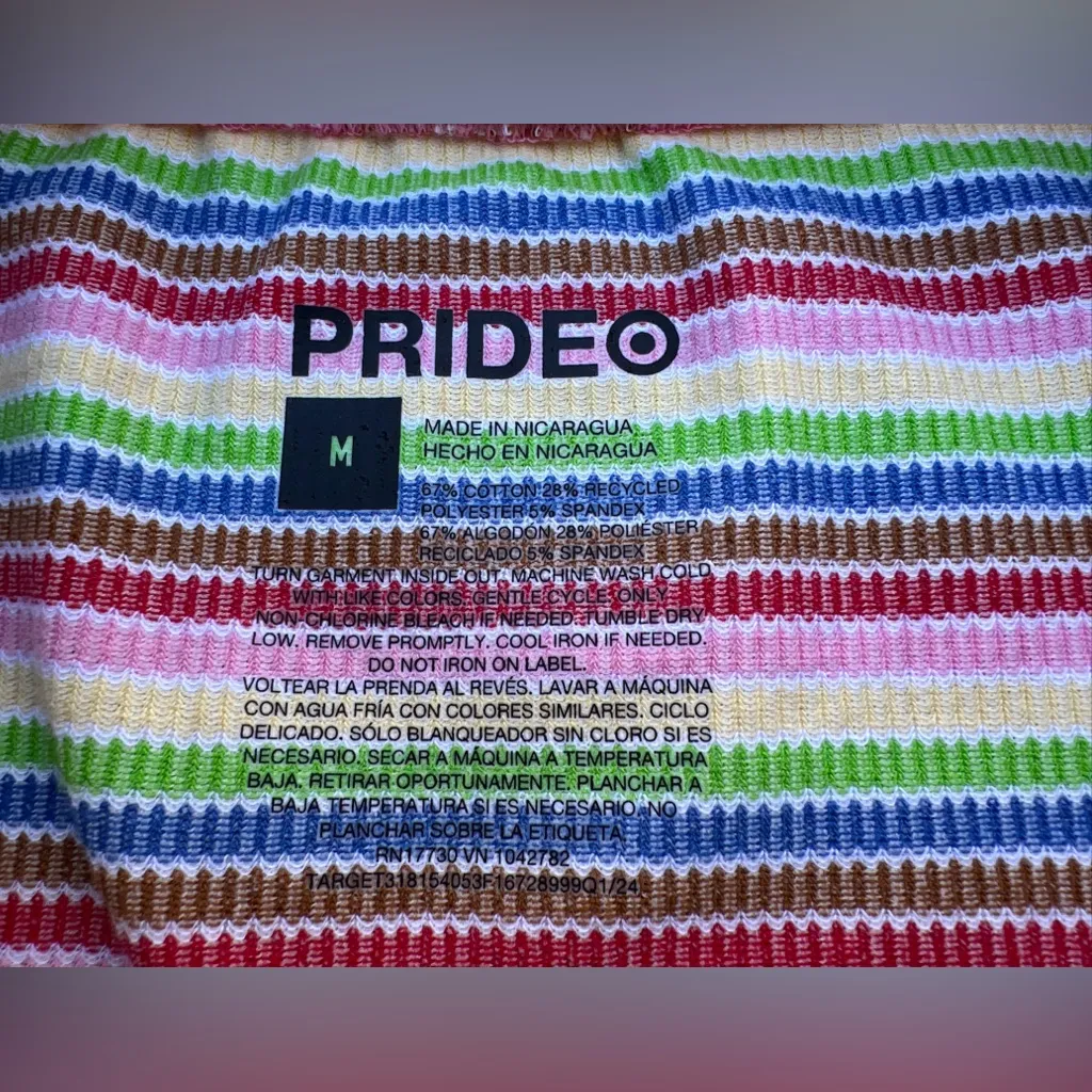 Target Pride Women's Asymmetrical Rainbow Striped Pull On Casual Mini Skirt|Sz:M - Image 11