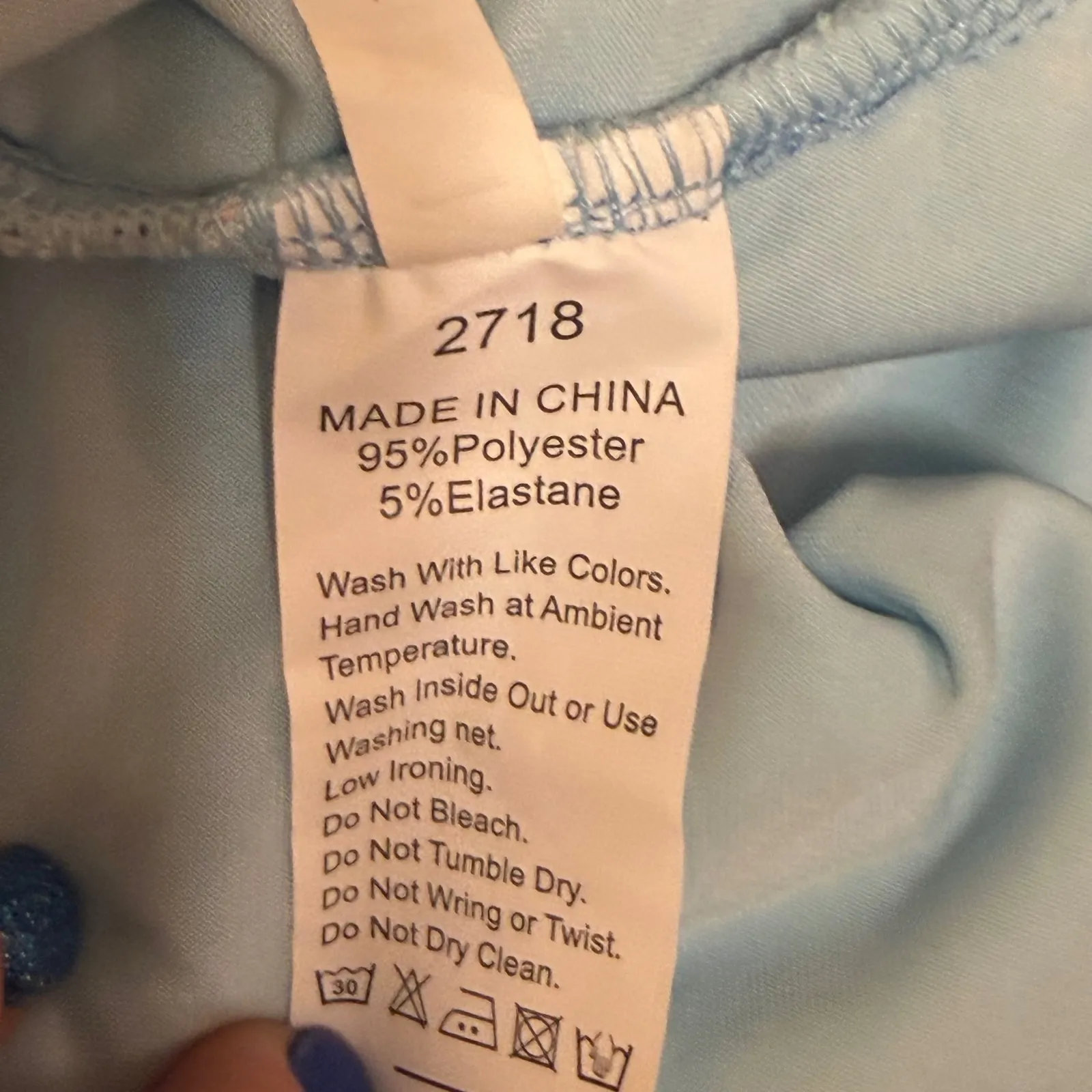 Sparkle Sequins Fringe Leotard Baby Blue Dance Costume Women Small Size L - Image 13