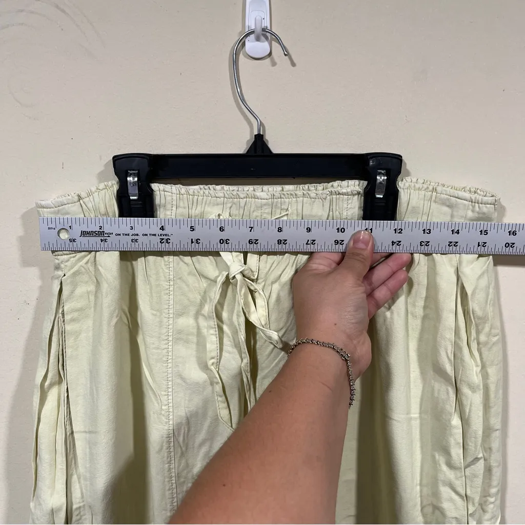 NWT Free people jogger pants hiking game day size medium Color:Sour Citrus women - Image 2