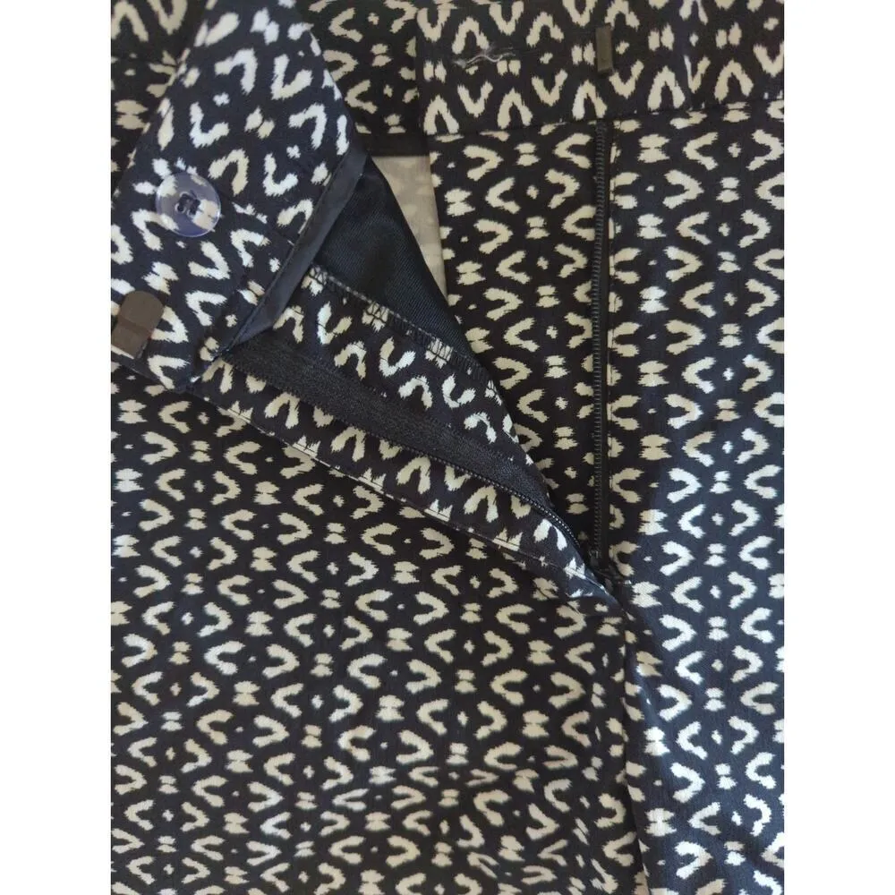 Mario Serrani Italy Tummy Control Comfort Stretch Shorts Black White Size 10 NWT - Image 3