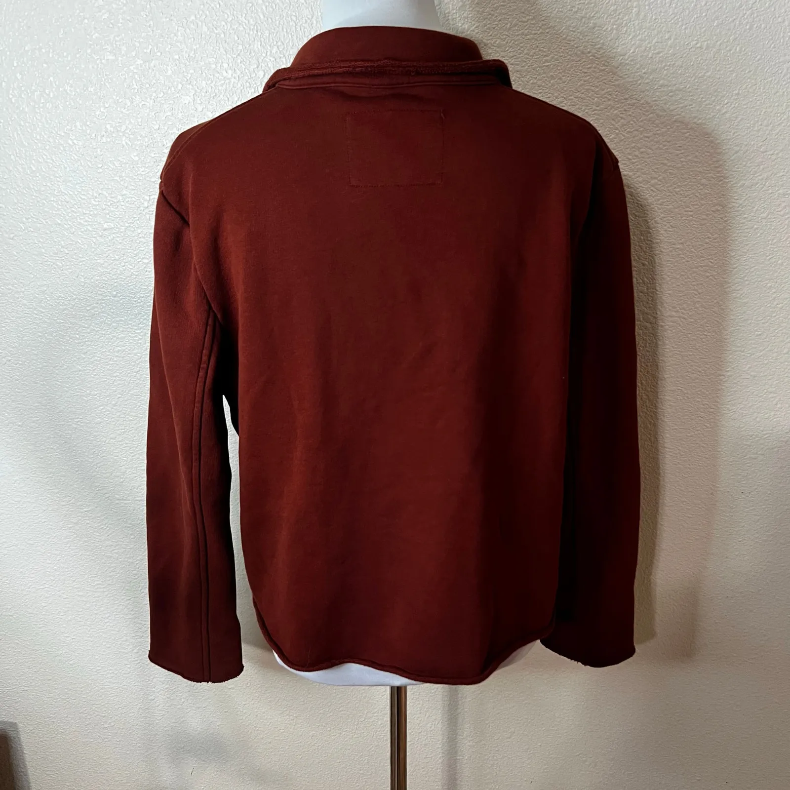 Frank & Eileen Redwood Distressed Labcrop Belfast Cotton Peacoat Coat NEW MEDIUM - Image 5