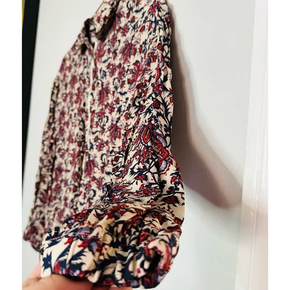 ROBERT RODRIGUEZ Women's Taylor Floral Cropped Floral Shirt Jumpsuit Size 4 - Image 7