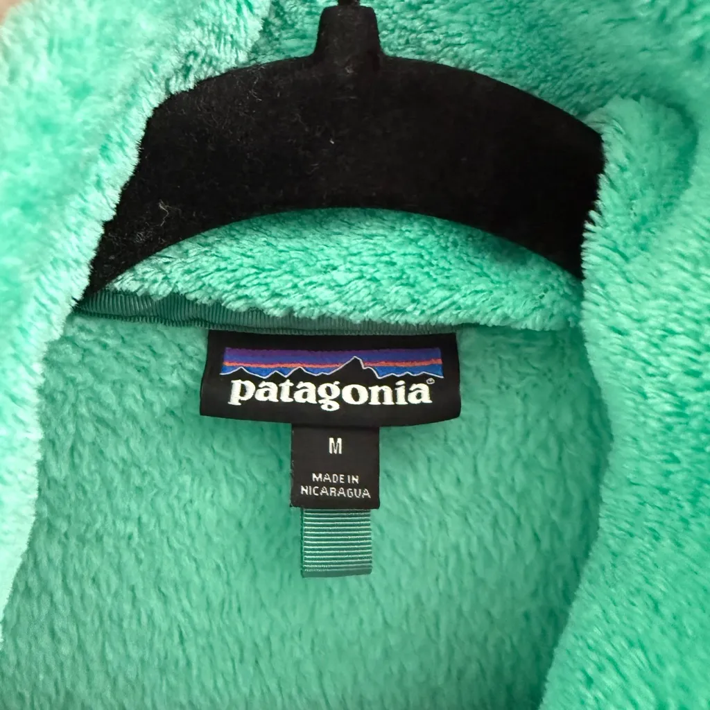 Patagonia Women's Re-Tool Snap-T Pullover Size M Teal Trail Hiking Camping Fall - Image 3