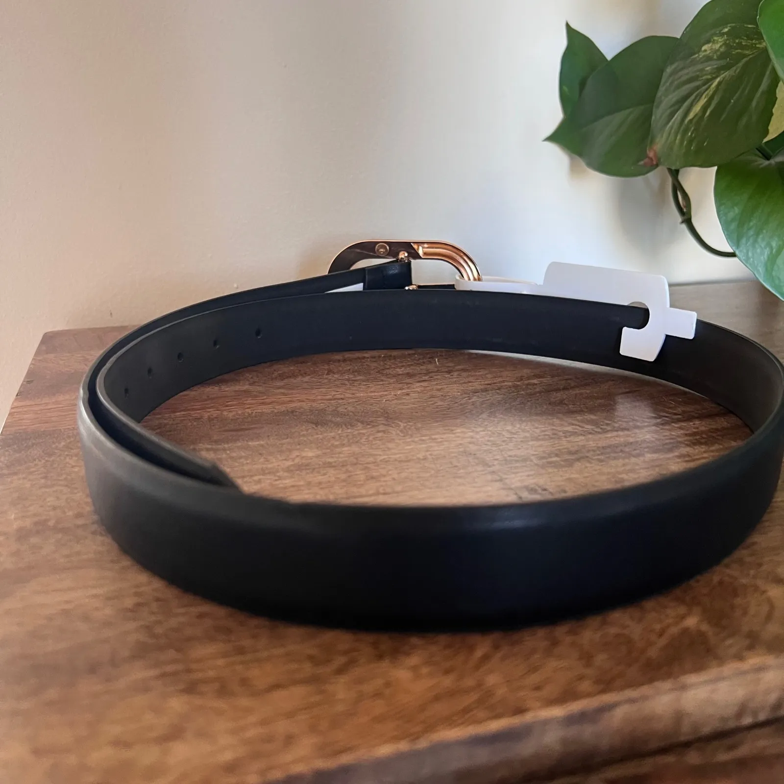 Anne Klein Black Belt Gold Buckle New With Tags Womens‎ Large Fashion Accessory - Image 4